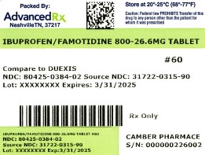 Label2 (Ibuprofen Famotidine 800mg 26.6mg 80425 0384 02)